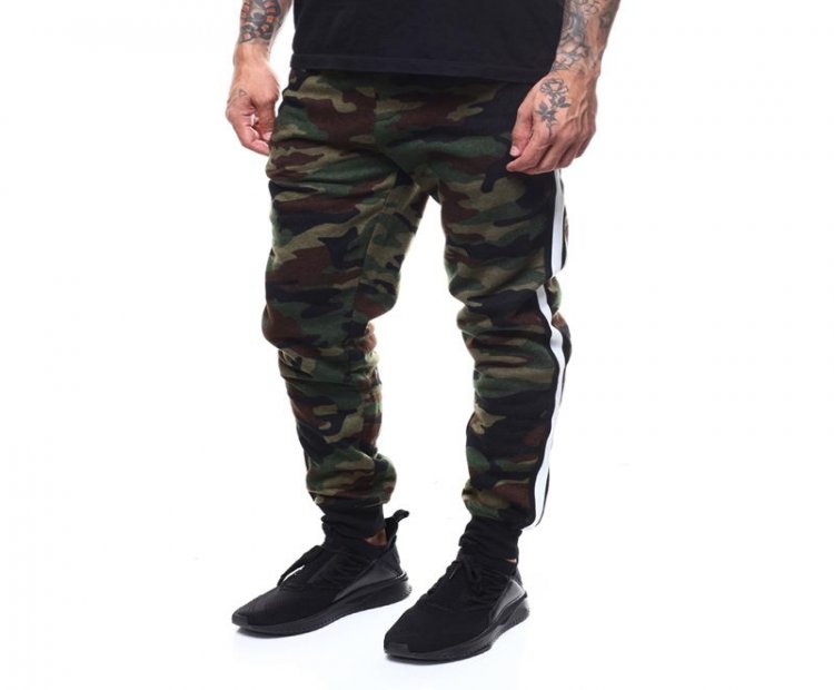 2020 New Spring Camo Joggers Men Trousers Casual Camouflage Pants Men Sweatpants Plus Size Pant Side Stripe Track Pants Joggers