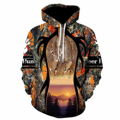 Creativity Wild Elk Animals 3d Printed Hoodies Spring Hot Sale Men/Women Casual Outdoor Pullovers Fashion Long Sleeve Sweatshirt